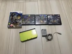 充電付きフィルム付きNew Nintendo 3DS LLライムグリーン本体