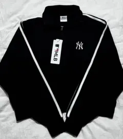 MLB ヤンキース ハーフジッパー ブラック Lサイズ レディース 服