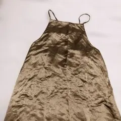 値下げ ユナイテッドアローズ サテンキャミソールワンピース
