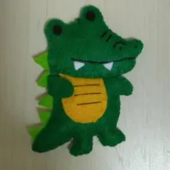 ワニ(緑)マスコットストラップ