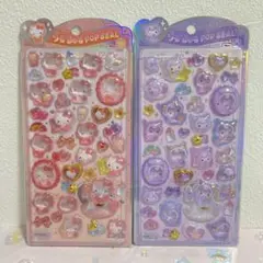 ぽん太様 国内正規品 うるちゅるポップシール サンリオベビー ハローキティ クロ