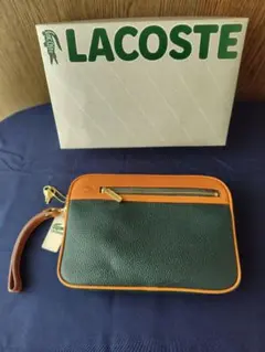 LACOSTEセカンドバッグ　LA67910　タグ付　紺色　鍵付