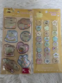 ポムポムプリン ウォーターシール おはじきシール