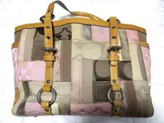 COACH パッチワーク トートバッグ シグネチャー