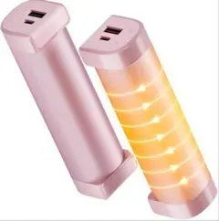 充電式カイロ モバイルバッテリー機能 10000mAh大容量 ピンク