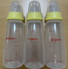 乳首付き✨Pigeon スリムタイプ　哺乳瓶 プラスチック200ml 3本セット