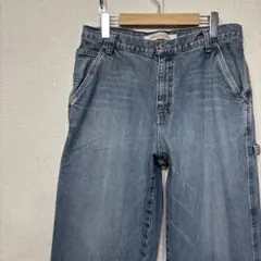 アメリカ古着　デニムパンツ　ペインターパンツ　ワーク　ワイド　W32 2614