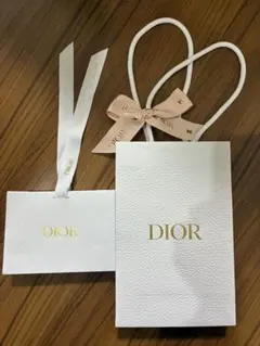 dior ディオール　ギフト袋　紙袋　ショッパー　リボン