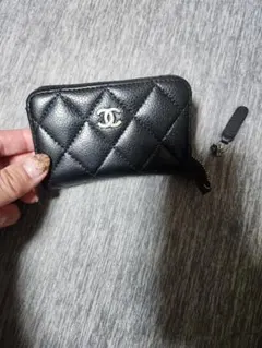 CHANEL ブラック コインケース(ジャンク品)