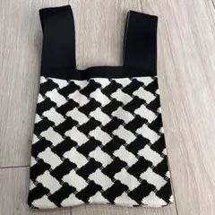 ハウンドトゥースパターン ハンドバッグ