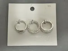 H&M シルバー風メタル リングセット