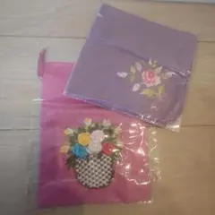 刺繍ハンカチ
