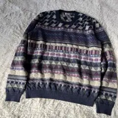 FREDPERRY】フレッドペリー チャンキー ジャガード ニット セーター 