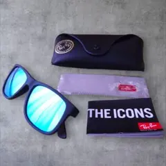【夏映え×人気モデル】Ray-Ban JUSTIN ブルーミラー