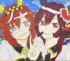 ウマ娘】ジェンティルドンナ【ファンアート】アナログ色紙 - メルカリ