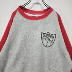 Champion　ヴィンテージ　トレーナー　L　Vガゼット　希少　人気　古着