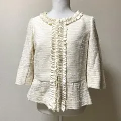 ローズティアラ　ノーカラージャケット　42