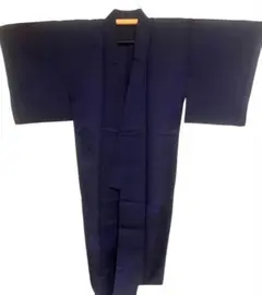 小紋 着物 濃紫 紗　秋にも