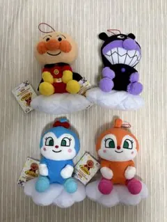 それいけ！アンパンマン ころふわ　もくもく雲のりぬいぐるみ　4種セット