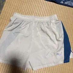 PUMA ショートパンツ M ホワイト/ネイビー