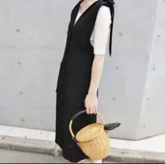 イエナ IENA TAピケリボンワンピース