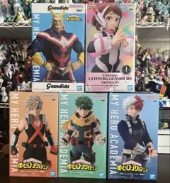僕のヒーローアカデミア　フィギュア 緑谷 爆豪 轟 お茶子 オールマイト セット
