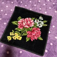 feiler 花柄 大判　タオルハンカチ