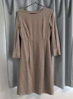 【最終価格】NATURALBEAUTYBASIC 洗えるストライプワンピース S