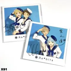 新品☆あんスタ【天城一彩＆白鳥藍良】サインステッカー☆スターラメ