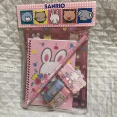 平成レトロ　サンリオ　チアリーチャム　ミニノートシール鉛筆消しゴム　1992年