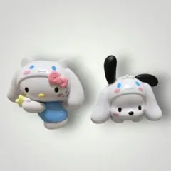 カプセルトイ　サンリオ シナモロール 着ぐるみミニ フィギュア 2種セット