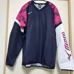 新品‼️Mizuno ブレスサーモ Vネック　ネイビーピンク　Sサイズ