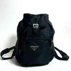 【極上美品・使用感少ない✨】プラダ リュック テスートナイロン レザー 三角ロゴ