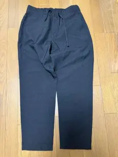 coen テーパードパンツ 黒 Lサイズ ウエストゴム