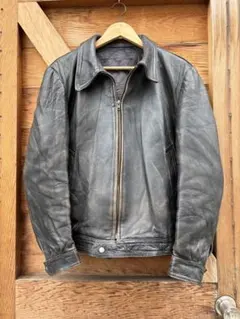 美品】Schott 641 立ち襟シングルライダースジャケット ボアライナー付
