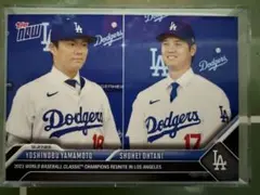 topps now 大谷翔平　山本由伸　ドジャース入団会見