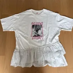 Niko and... コンビフリルロックTシャツ　ホワイト Lサイズのサムネイル