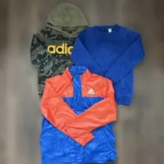 adidasトレーナーパーカーセット140150