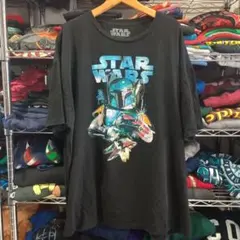 USA古着 スターウォーズ ボバ・フェット Ｔシャツ　黒