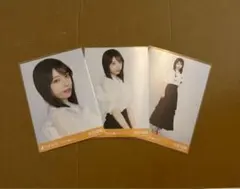 矢田萌華 乃木坂46 生写真 ビッグボウタイブラウス 3種　コンプ