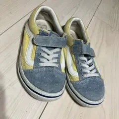 Vans オールドスクール　スニーカー イエロー/デニム　19cm