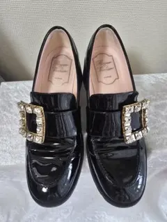 最終価格⚠️美品✨ロジェヴィヴィエ ヴィヴレンジャー パテントレザー ローファー ブラック Woman ヴィヴ レンジャー パテントレザー ローファー