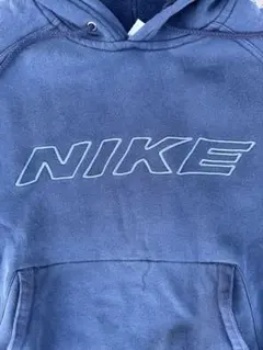 【美品】Nike 刺繍ロゴ　90s 銀タグ　ネイビー