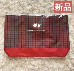 新品 ファミリア familiar トートバッグ レッスンバッグ かばん 赤