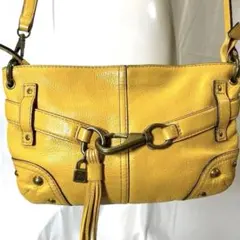 【Y2K】TOMMY HILFIGER レザーショルダーバッグ フリンジ