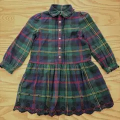 ラルフローレン　チェック柄　シャツワンピース　110cm