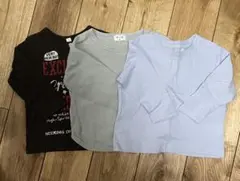 長袖Tシャツ 3枚セット　保育園着　80