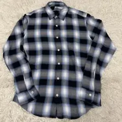 N. Hoolywood エヌハリ オンブレ シャドーチェック レーヨンシャツM