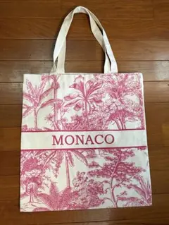 MONACO トートバッグ キャンバス地 ピンク