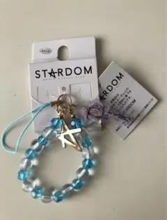 新品　スターダム　安納サオリ　ストラップ　キーホルダー　シュシュ　セット スターダム 安納サオリ シュシュ 3連チャーム 2点セット アベイル